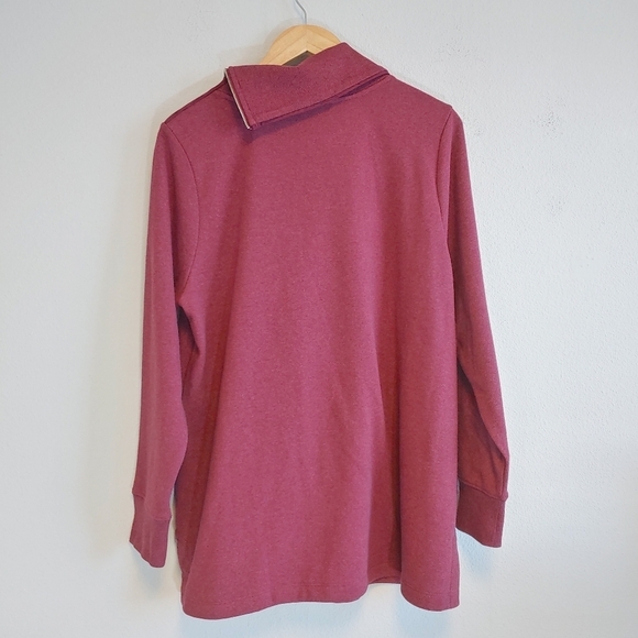 Soft Surroundings Maroon Angie Tunic Sz XL Classic - Picture 7 of 9